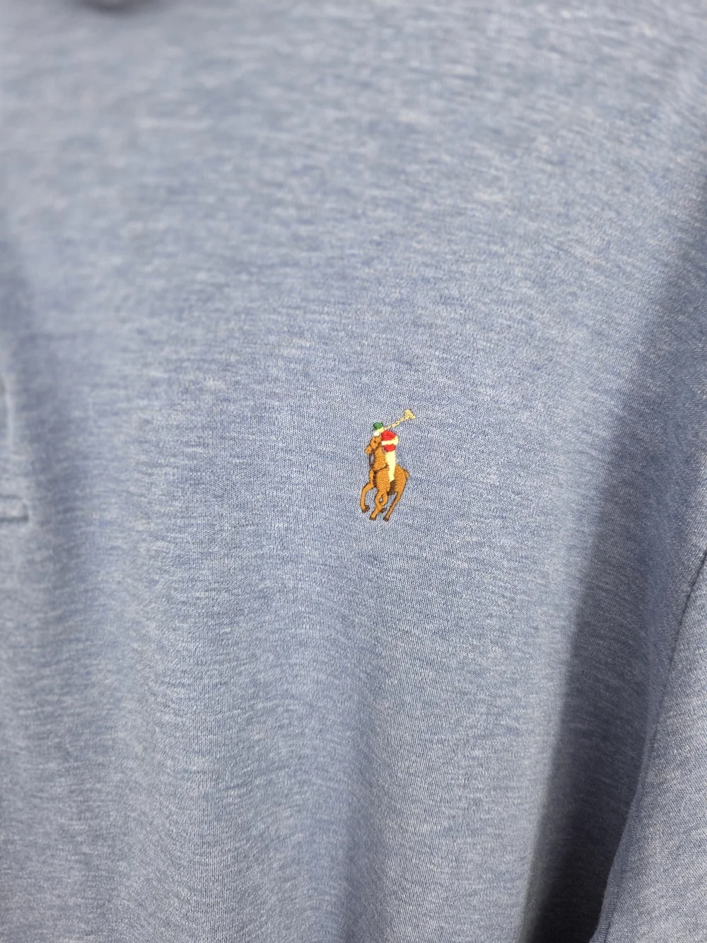 Polo Ralph Lauren Men's XL Classic Fit Polo Heathered Blue
